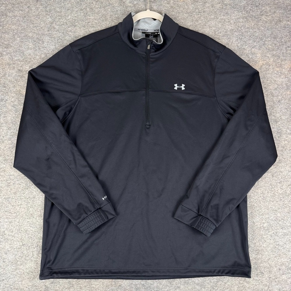 Under Armour Storm 2 Infrared Elemental 1/2 Zip Golf Pullover Black Mens XL